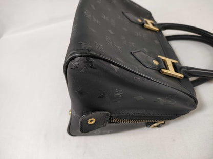 MCM Nylon x Leather Mini Boston Bag