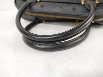 MCM Nylon x Leather Mini Boston Bag