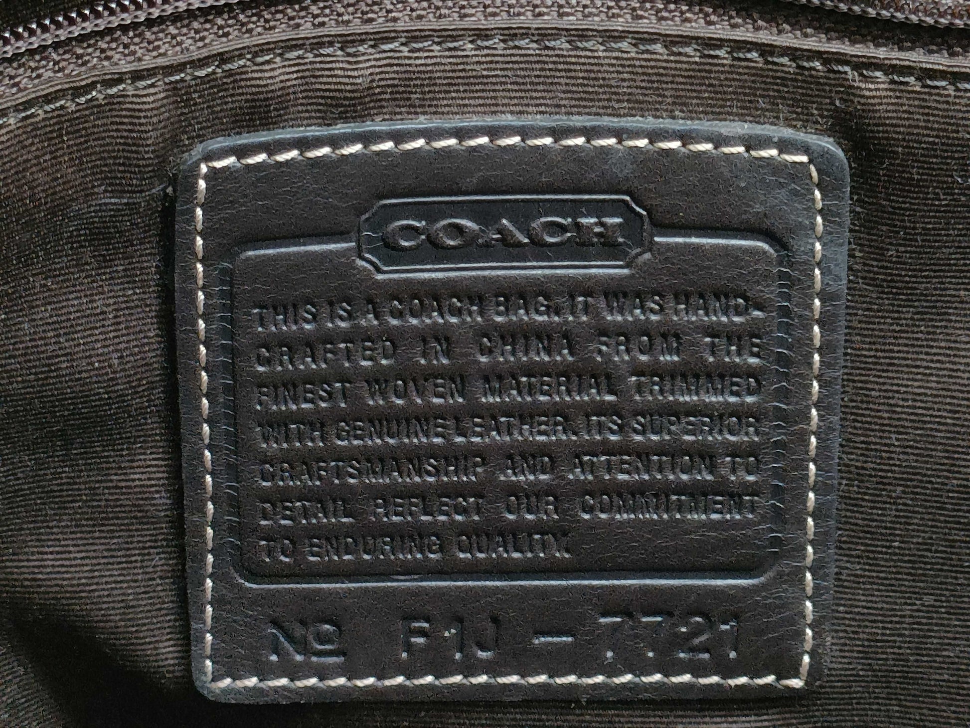 COACH Signature Suede Tote 7721 Tote Bag