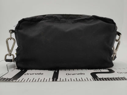 PRADA nylon and leather shoulder bag