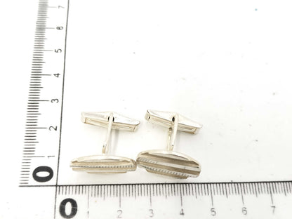 Tiffany & Co. Grooved 10.5g Tie Clip/Cufflinks