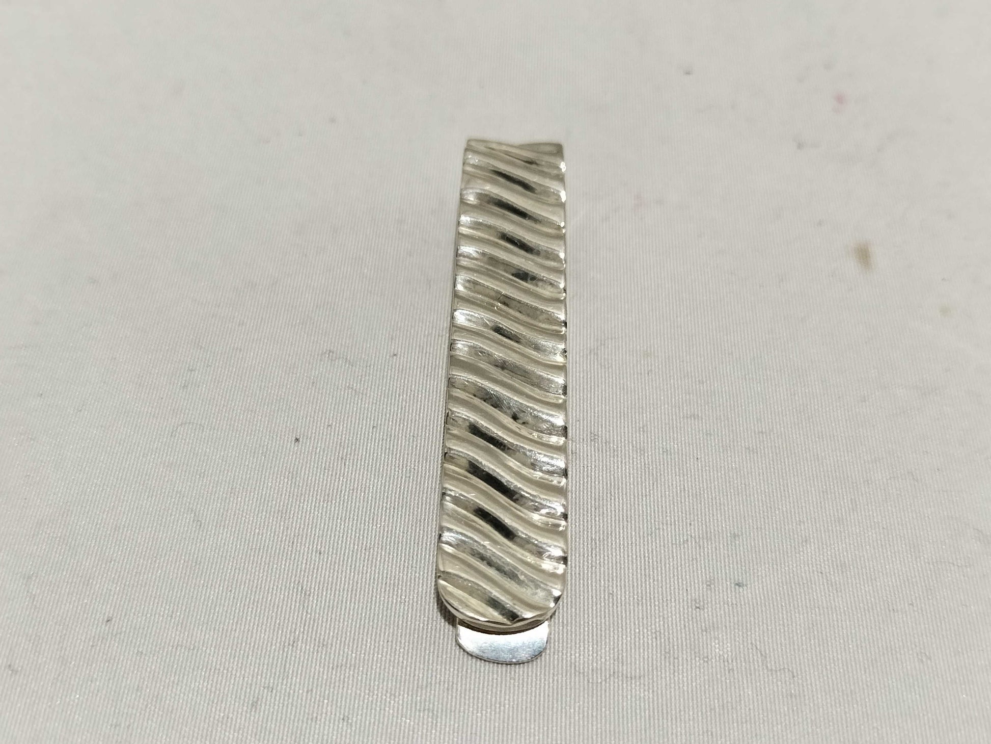Tiffany & Co. Stripe Wave 8.9g Tie Clip/Cufflinks