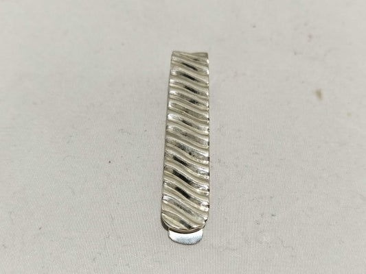 Tiffany & Co. Stripe Wave 8.9g Tie Clip/Cufflinks