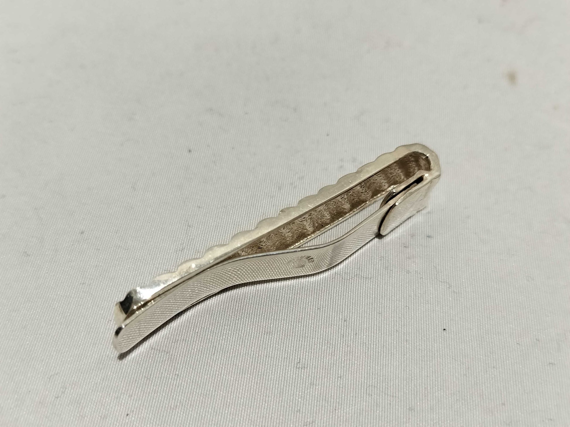 Tiffany & Co. Stripe Wave 8.9g Tie Clip/Cufflinks