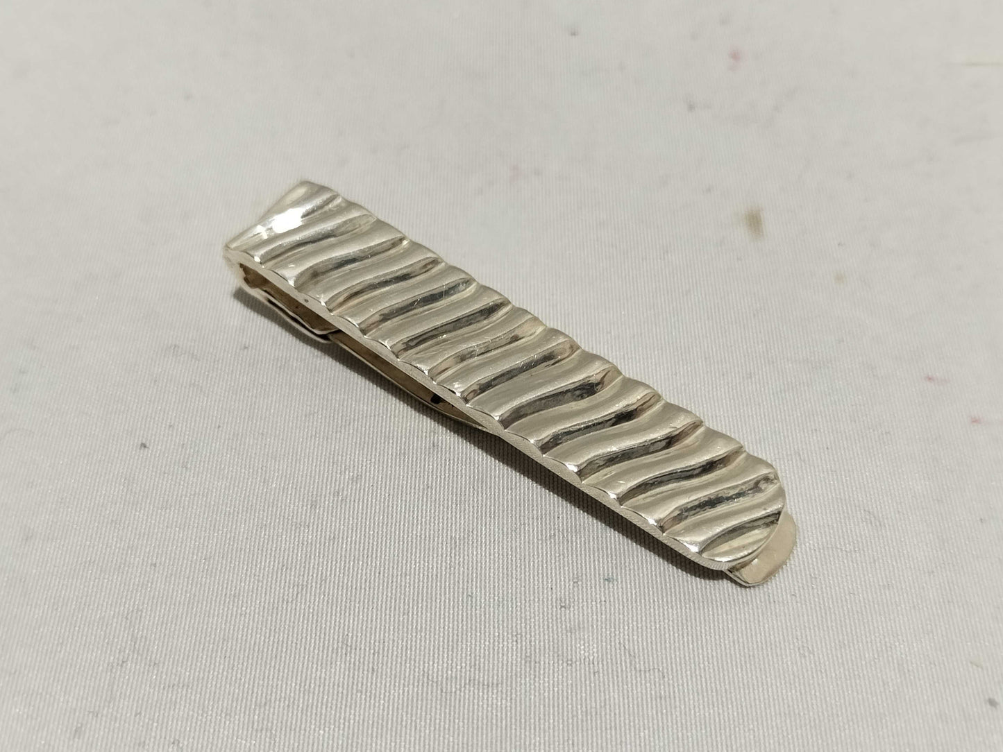Tiffany & Co. Stripe Wave 8.9g Tie Clip/Cufflinks