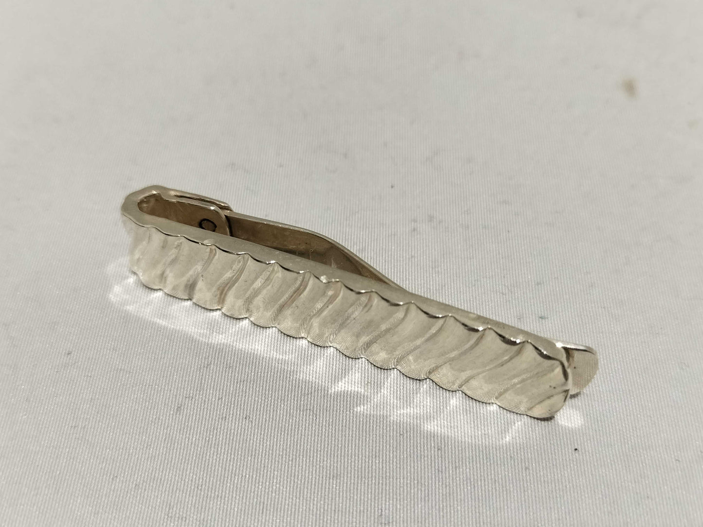 Tiffany & Co. Stripe Wave 8.9g Tie Clip/Cufflinks