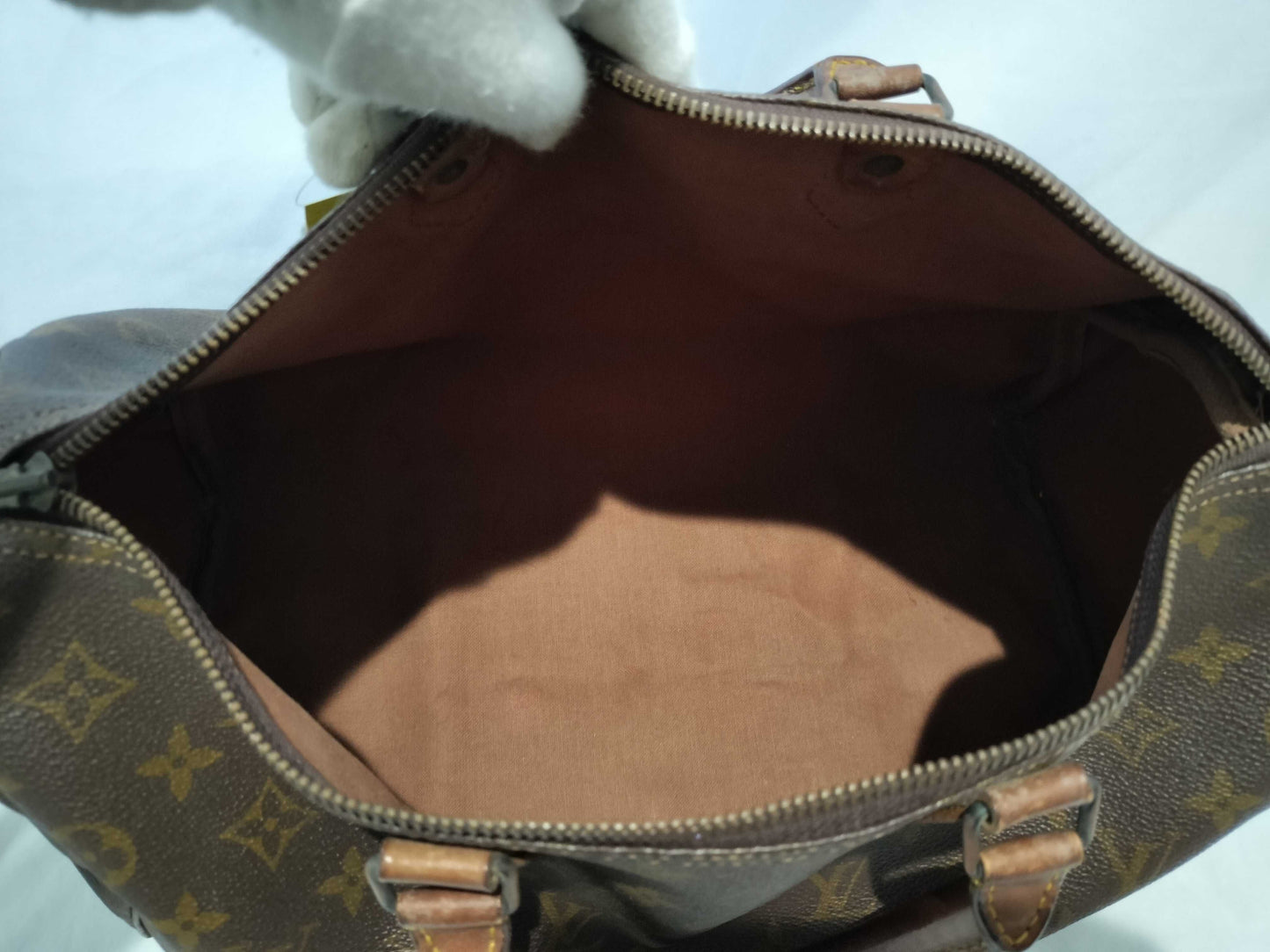 LOUIS VUITTON RFID Unverifiable, Serial Unverifiable, Monogram Old Papillon Handbag with Pouch
