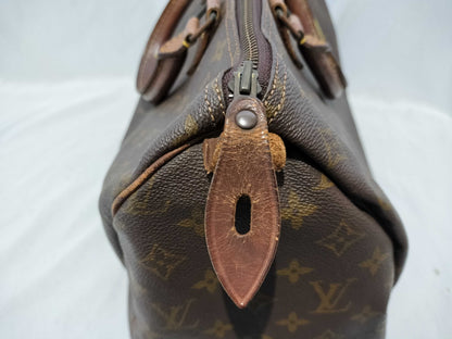 LOUIS VUITTON RFID Unverifiable, Serial Unverifiable, Monogram Old Papillon Handbag with Pouch