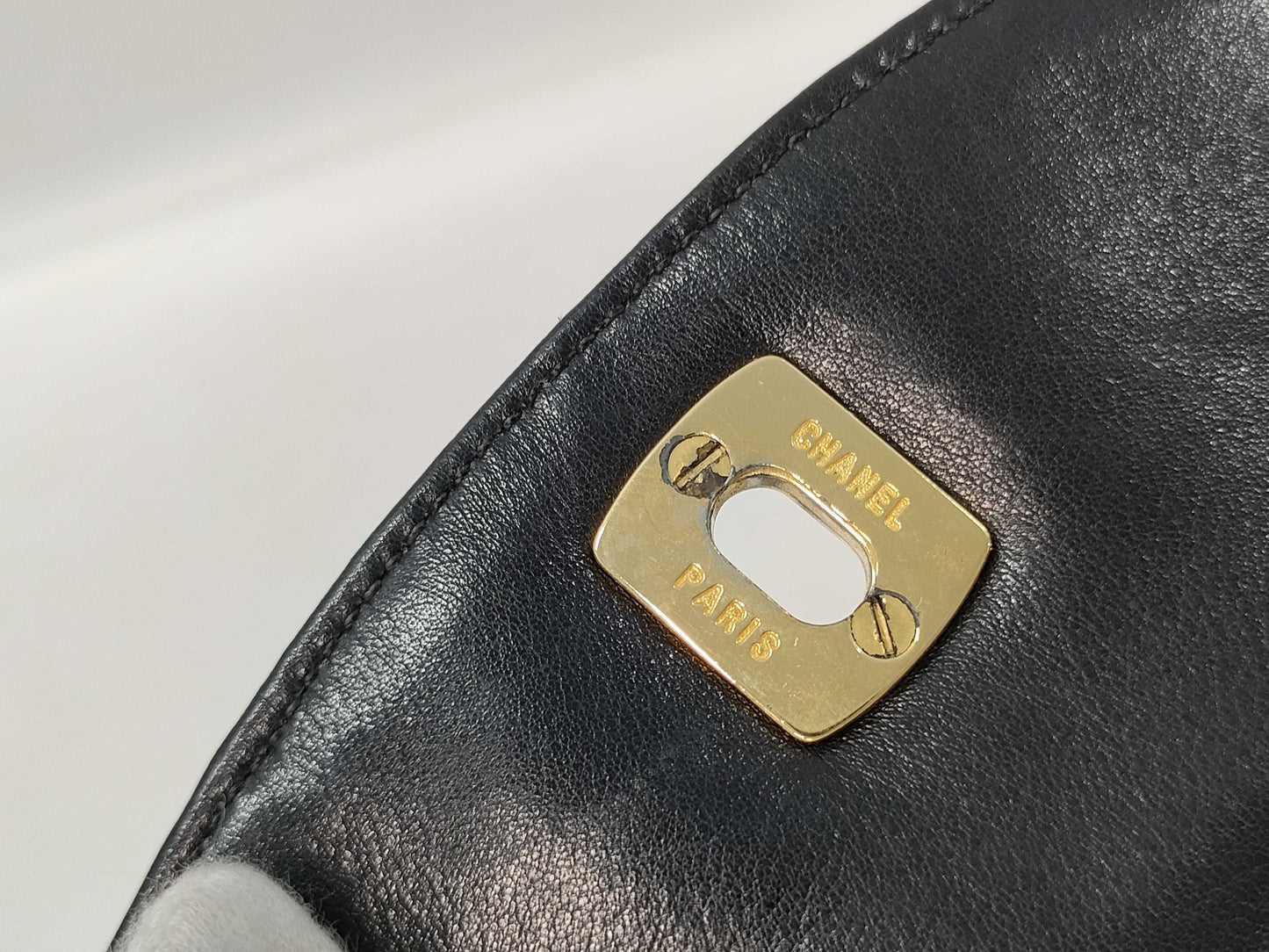CHANEL Bicolor Lambskin Waist Pouch Shoulder Bag