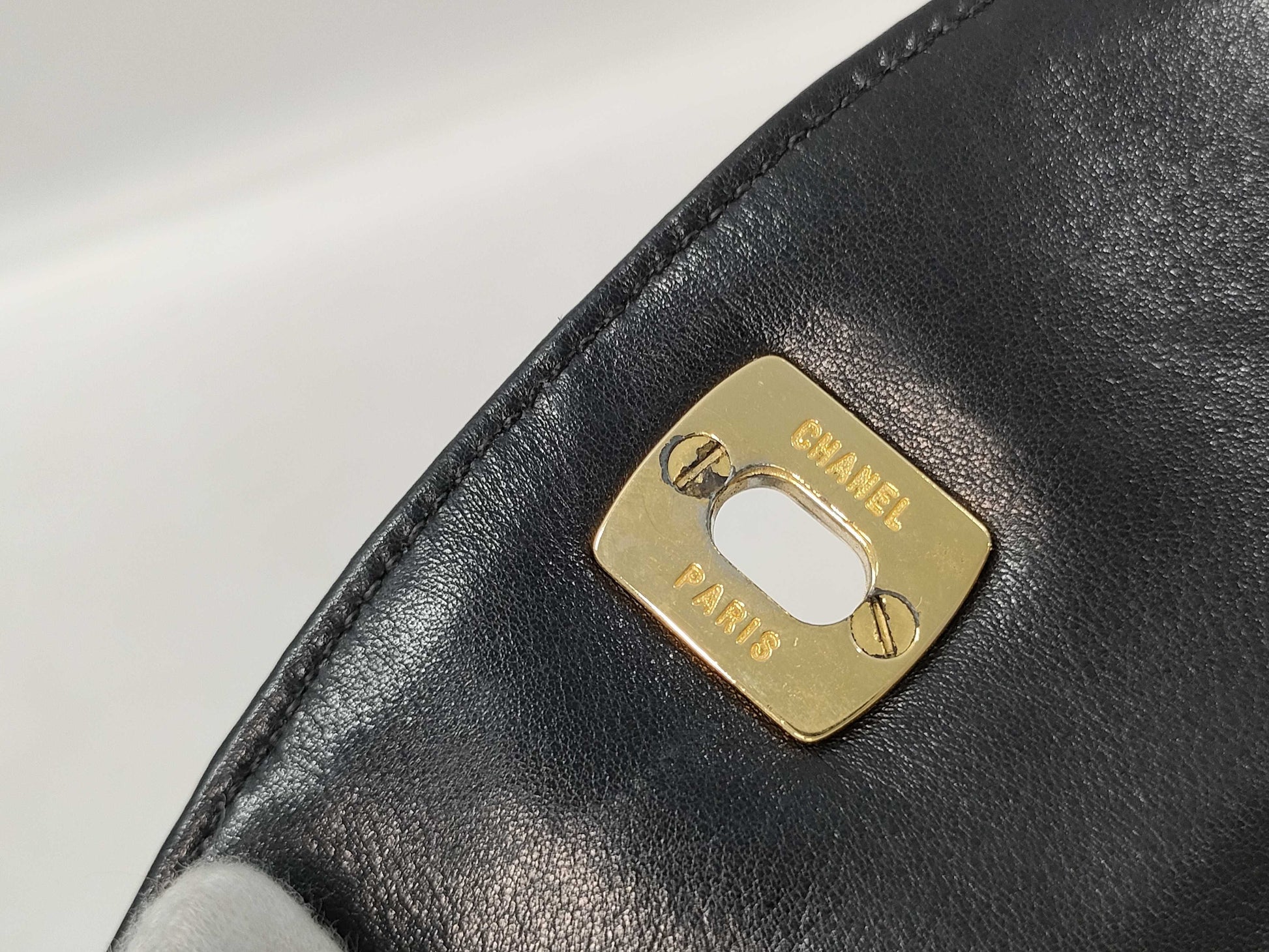 CHANEL Bicolor Lambskin Waist Pouch Shoulder Bag