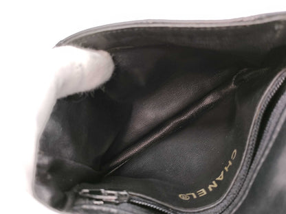CHANEL Bicolor Lambskin Waist Pouch Shoulder Bag