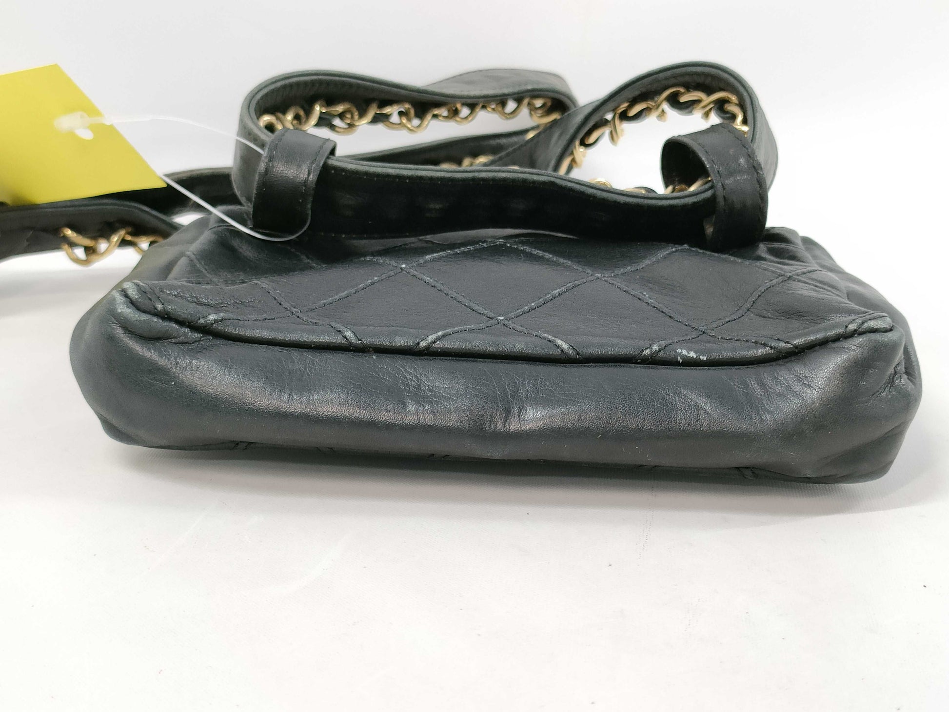 CHANEL Bicolor Lambskin Waist Pouch Shoulder Bag