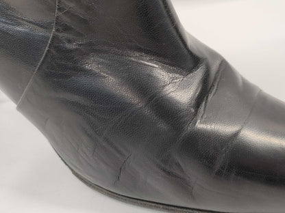 GUCCI Leather Heel Belt Motif Black Other Shoes