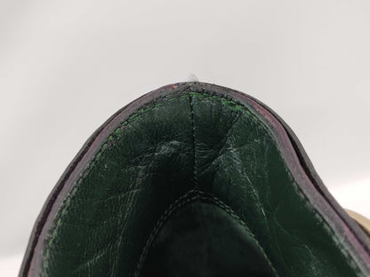GUCCI Leather Heel Belt Motif Purple Other Shoes