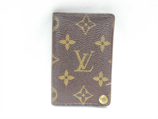 LOUIS VUITTON Monogram Monogram Porte Carte Credit Pression Card Case, Pass Case, Business Card Case