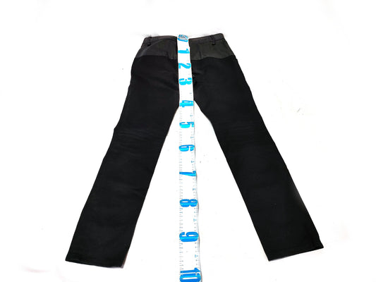 GUCCI Leather x Cotton Contrast Pants