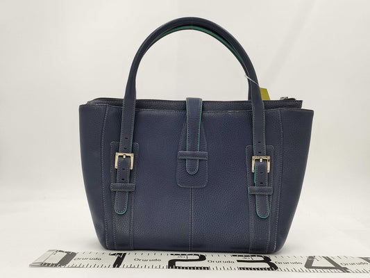 LOEWE Leather Buckle Tote/Scuff/Color Consideration Handbag