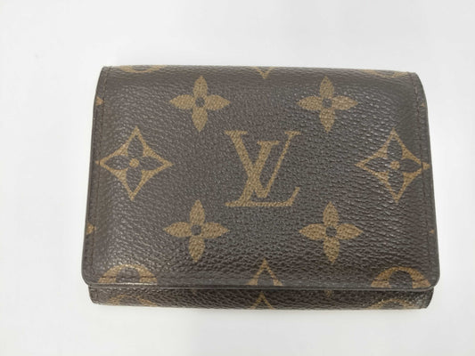 LOUIS VUITTON Monogram Card Case, Condition Considered, Coin Case