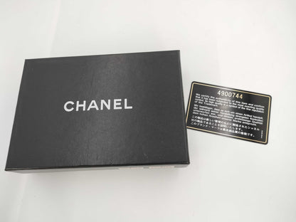 CHANEL Caviar Skin Coco Mark Wallet