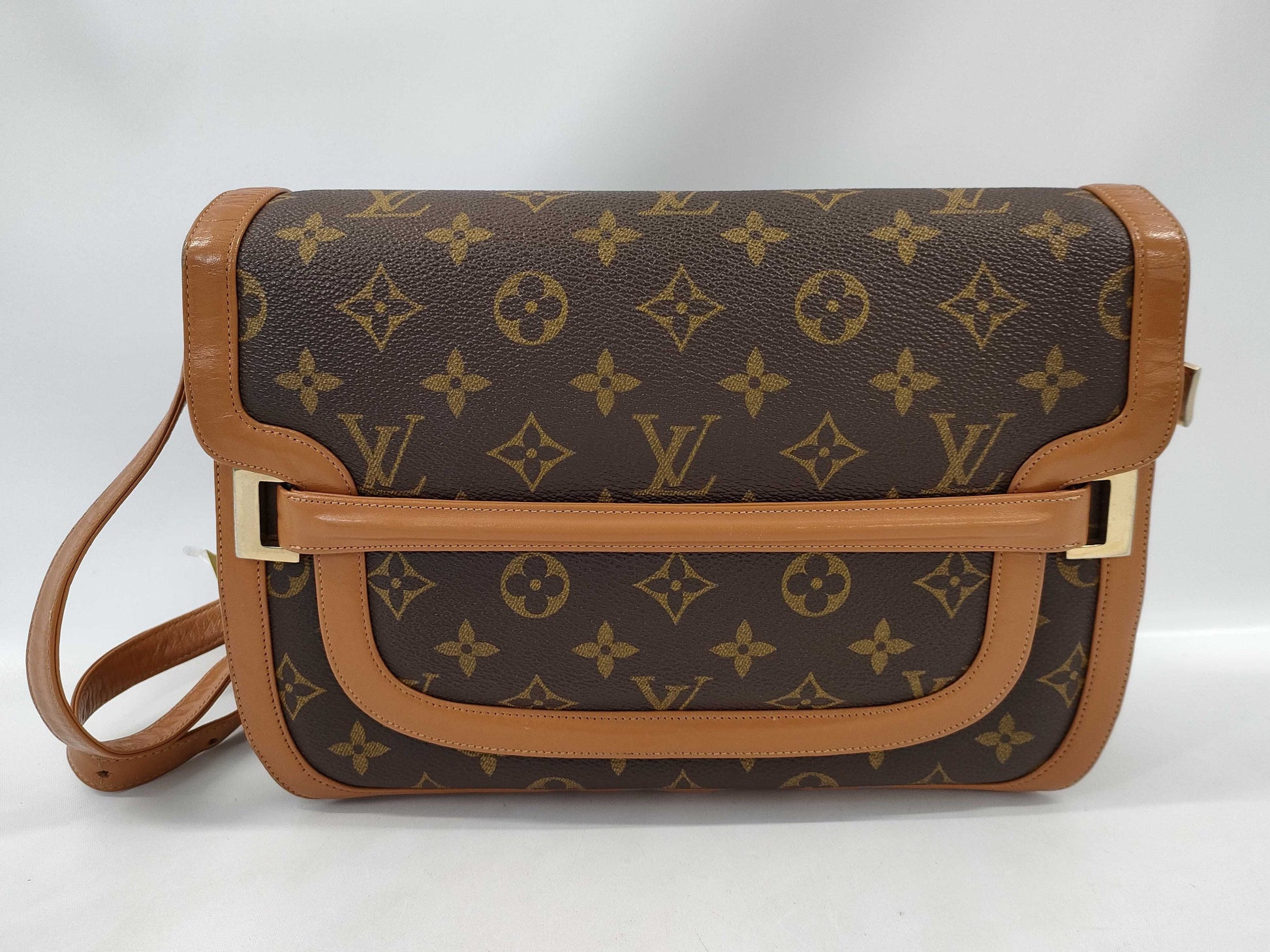 LOUIS VUITTON Monogram Made in USA Vintage Paper Tag Shoulder Bag