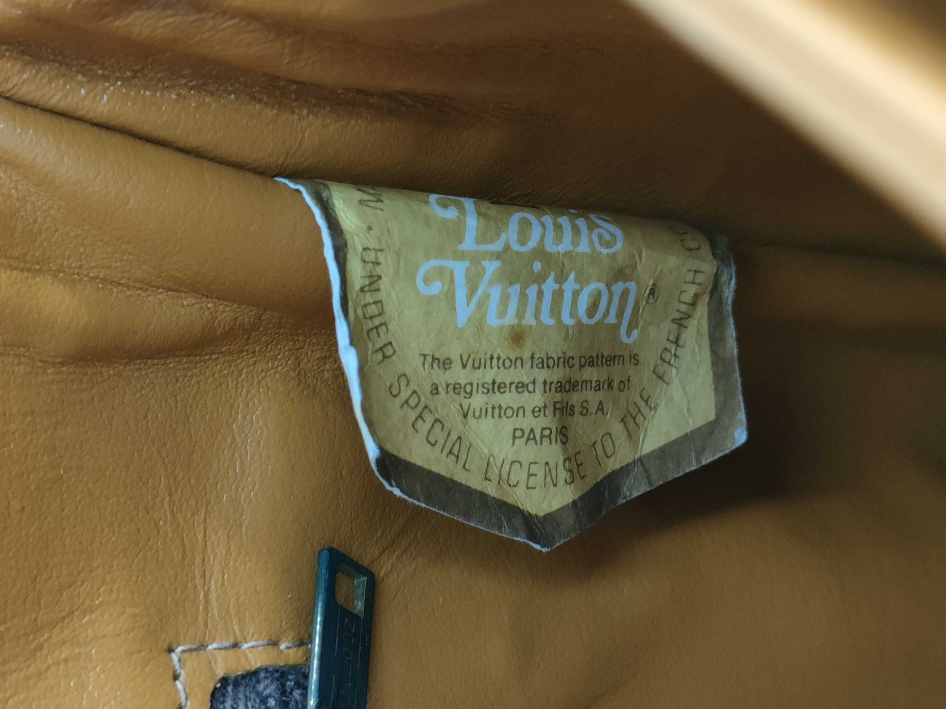LOUIS VUITTON Monogram Made in USA Vintage Paper Tag Shoulder Bag