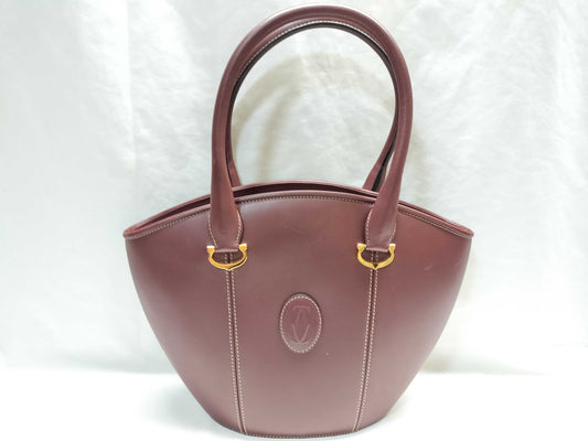 Cartier Must Leather Bordeaux Handbag