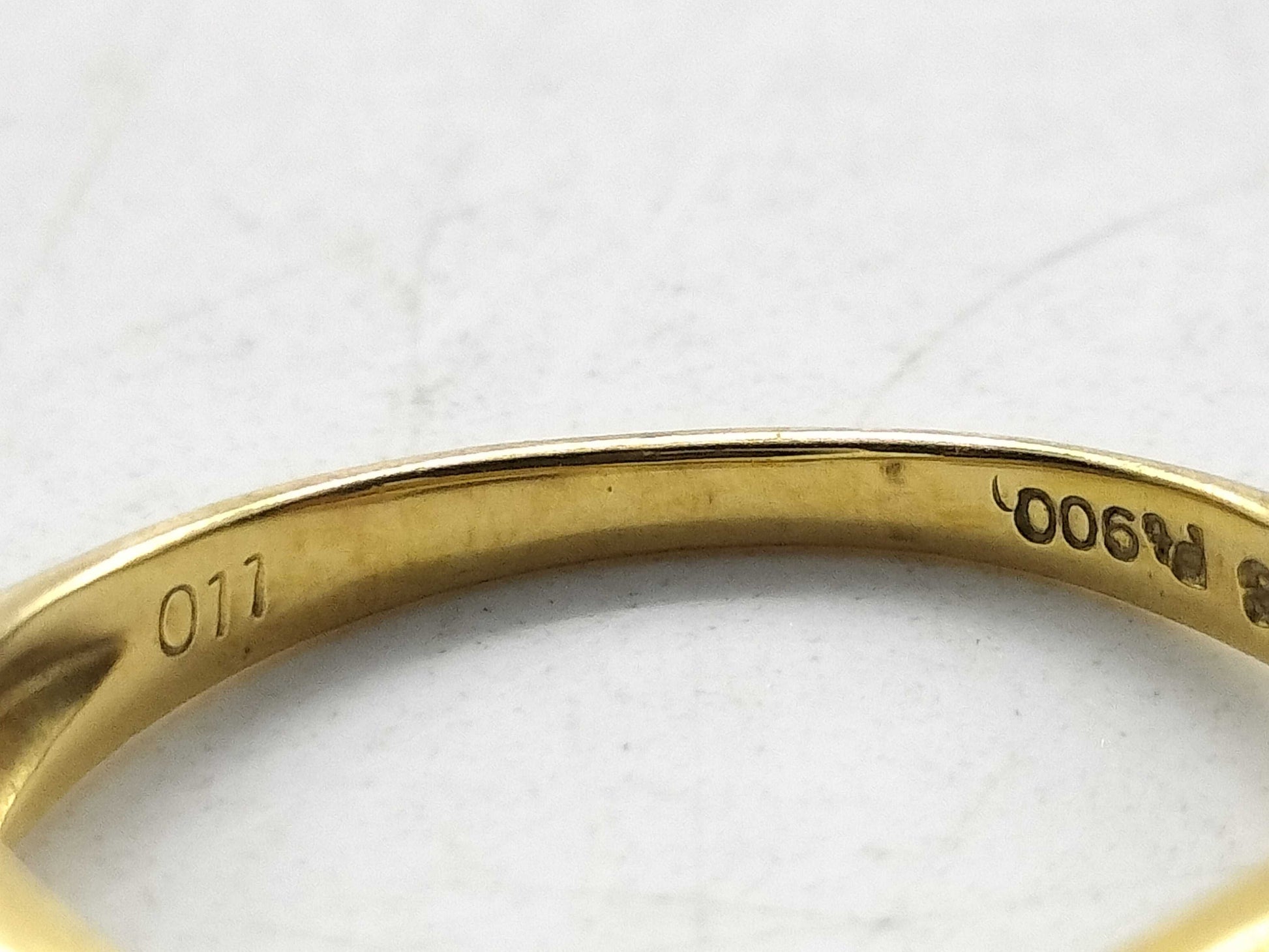 D0.11ct K18/Pt900 2.7g Ring 