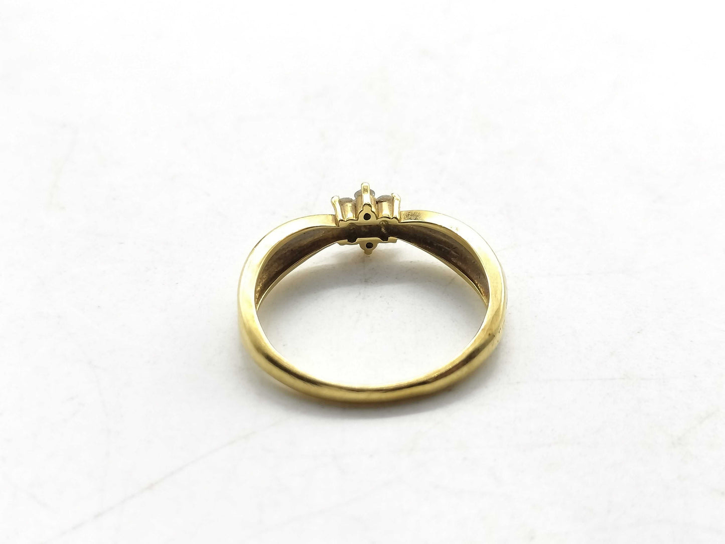 D0.11ct K18/Pt900 2.7g Ring 