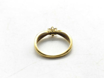 D0.11ct K18/Pt900 2.7g Ring 