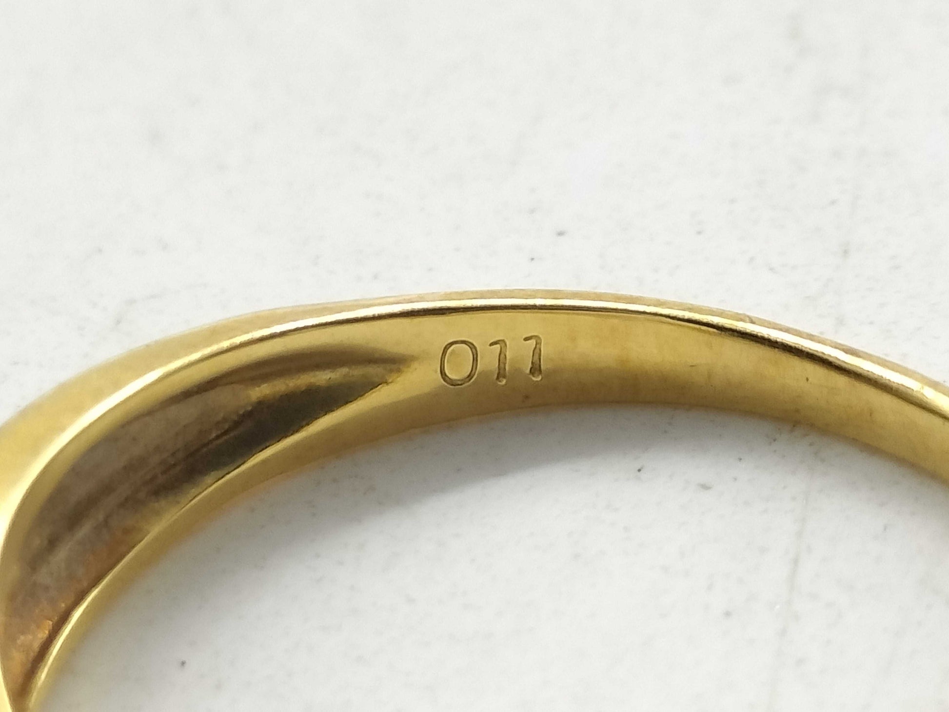 D0.11ct K18/Pt900 2.7g Ring 
