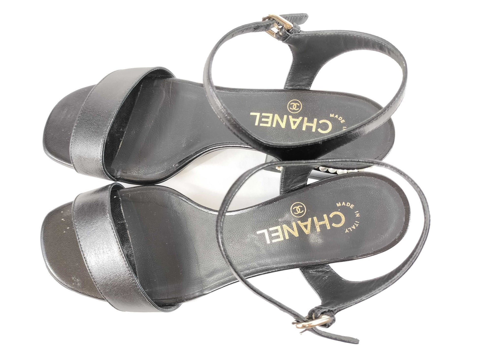 CHANEL Coco Mark/Pearl/Sandals Sandals