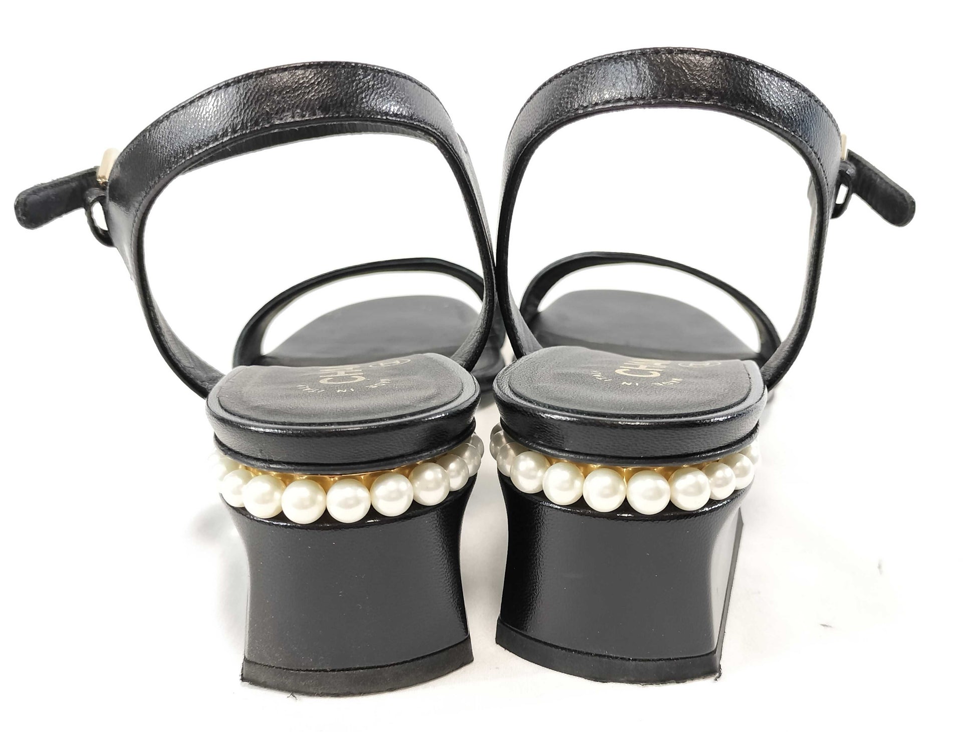 CHANEL Coco Mark/Pearl/Sandals Sandals