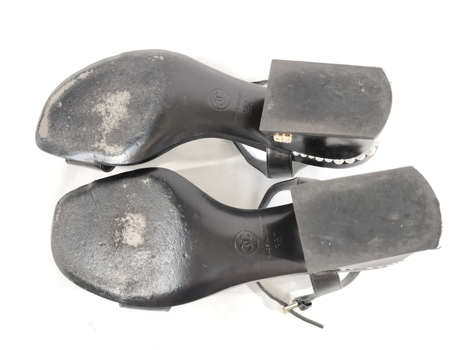 CHANEL Coco Mark/Pearl/Sandals Sandals