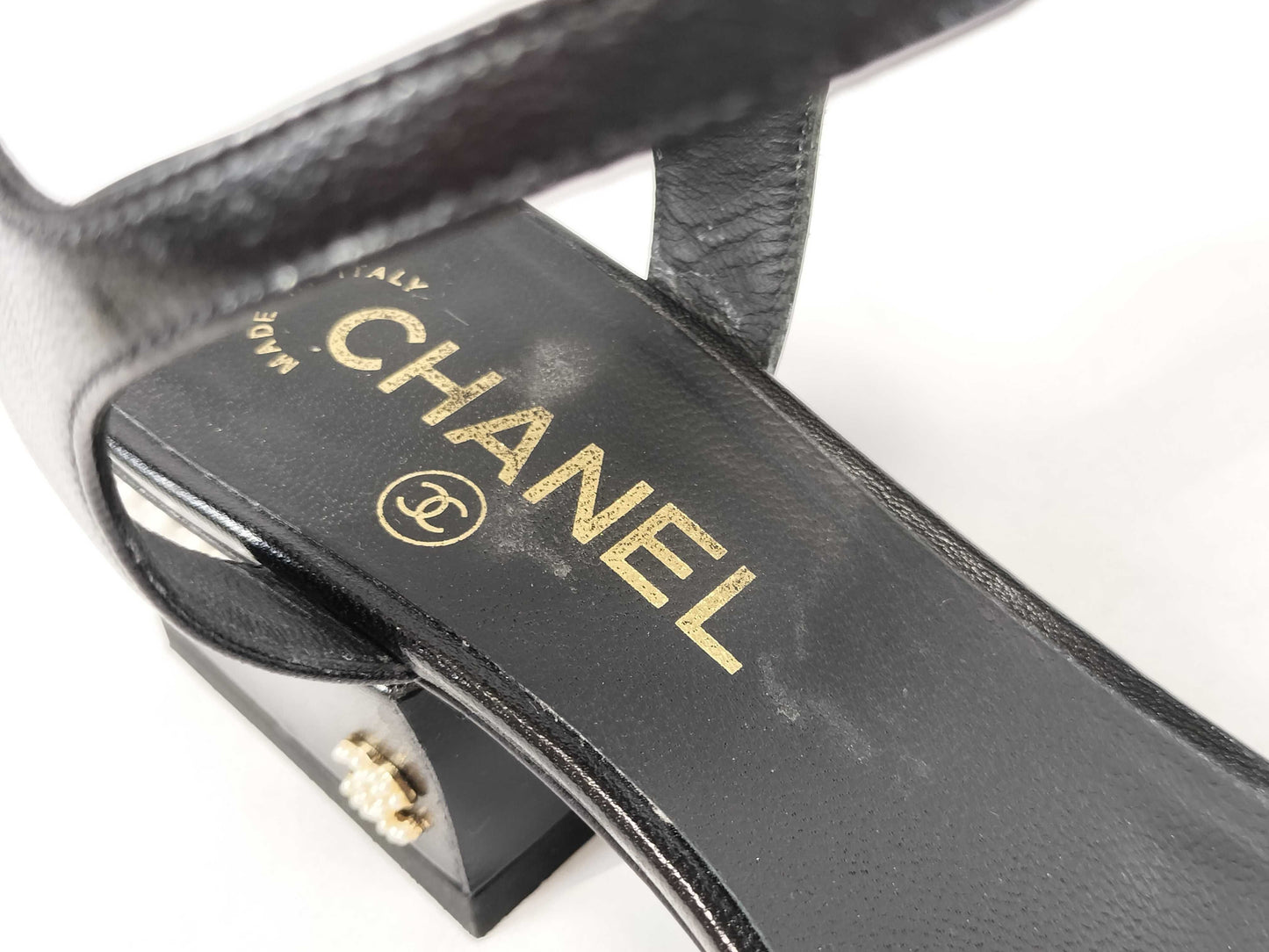 CHANEL Coco Mark/Pearl/Sandals Sandals