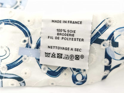 HERMES Twilly de Les Boucles Broderie Anglaise Scarf