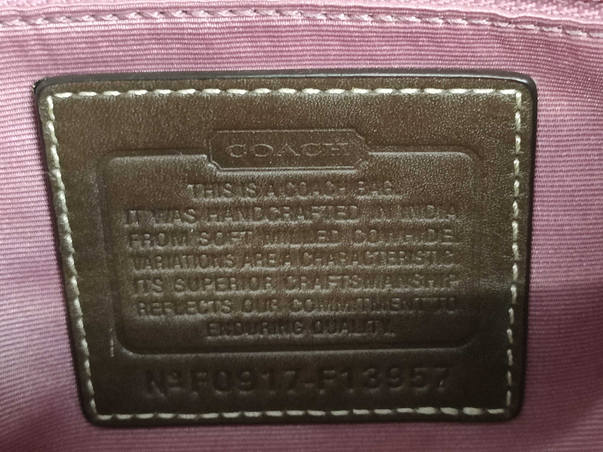 COACH leather shoulder bag