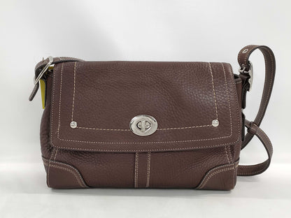 COACH leather shoulder bag