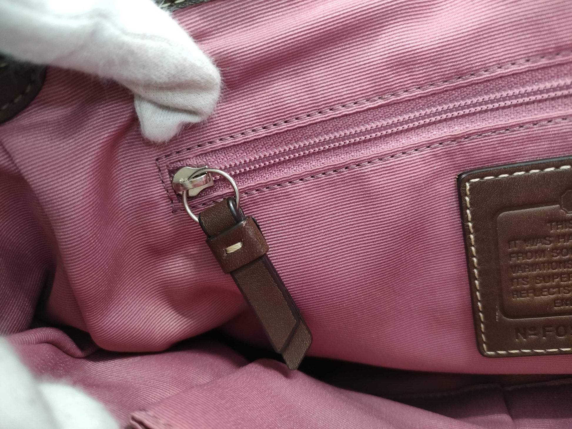 COACH leather shoulder bag