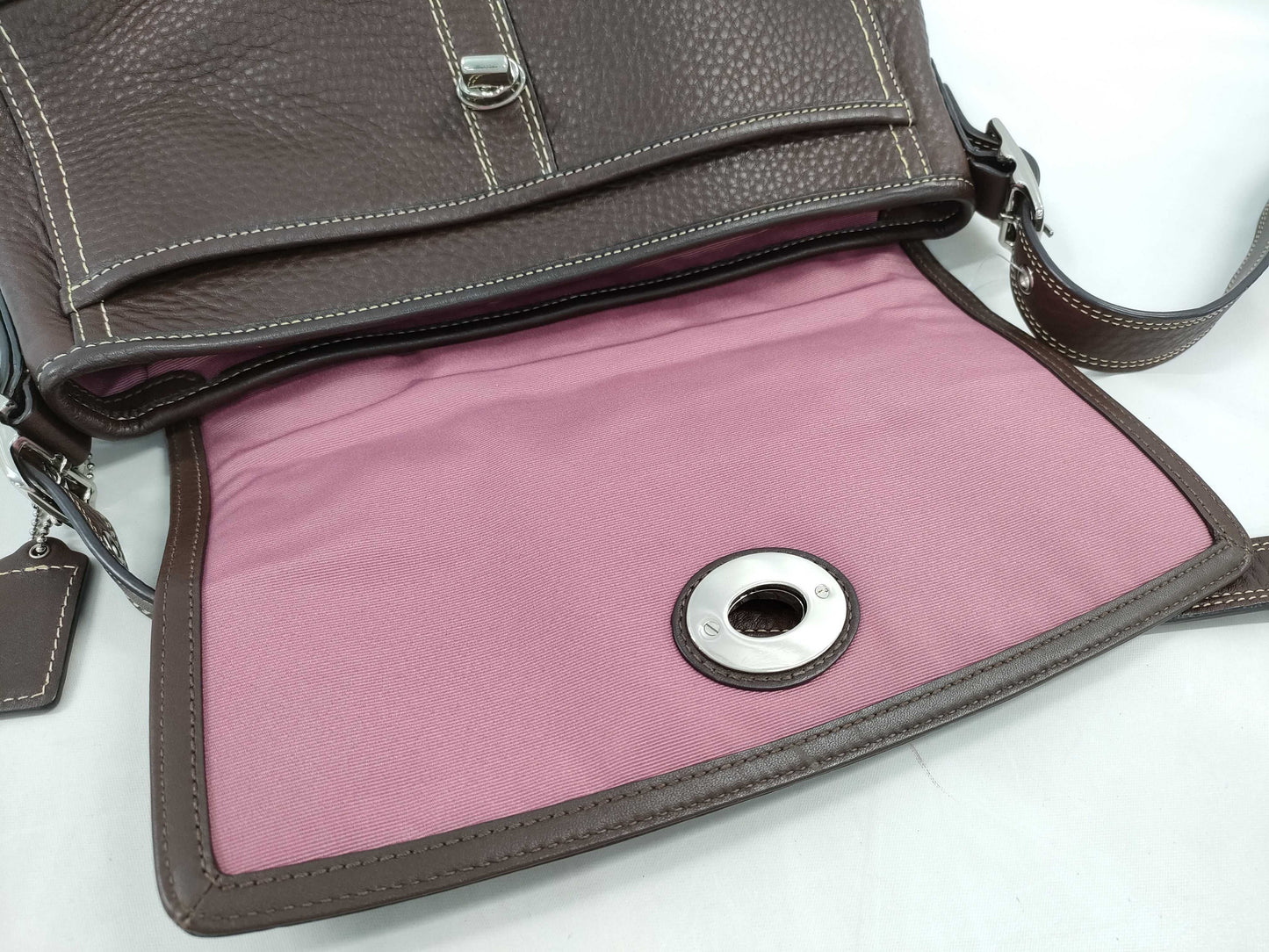 COACH leather shoulder bag