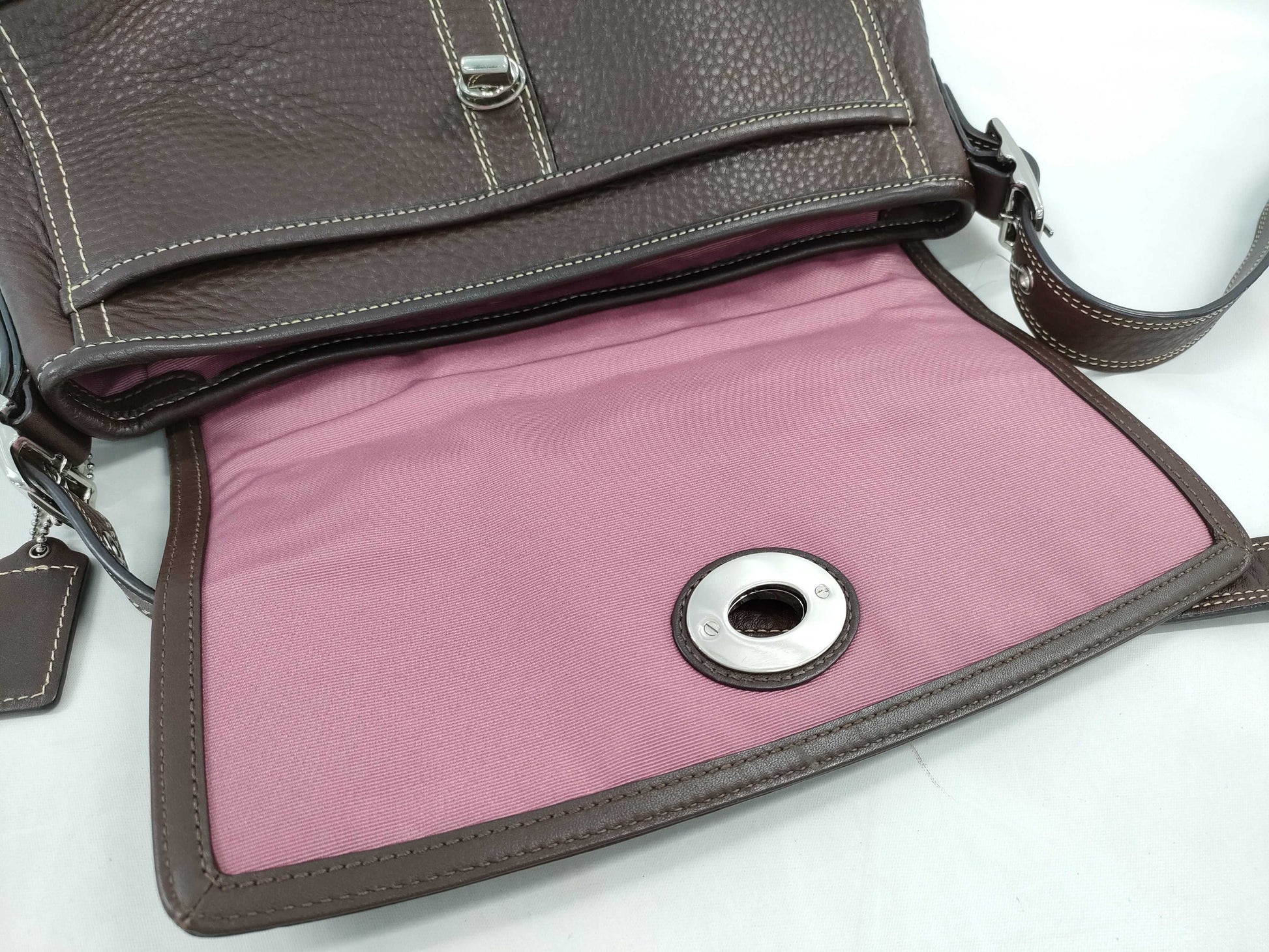 COACH leather shoulder bag