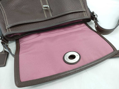 COACH leather shoulder bag