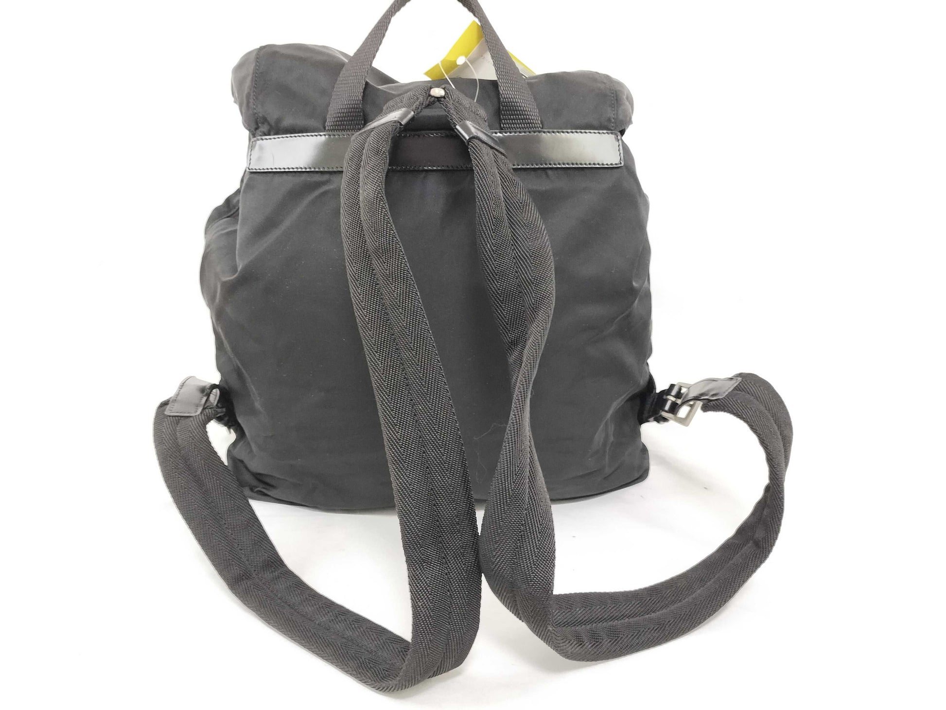 PRADA nylon triangle logo plate nylon backpack rucksack