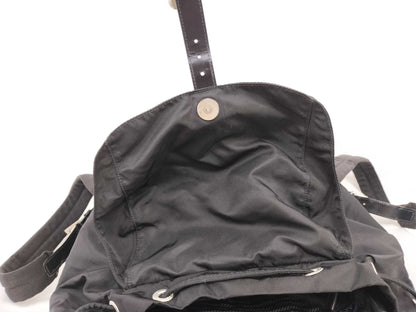 PRADA nylon triangle logo plate nylon backpack rucksack