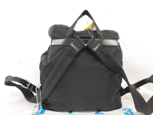 PRADA nylon triangle logo plate nylon backpack rucksack