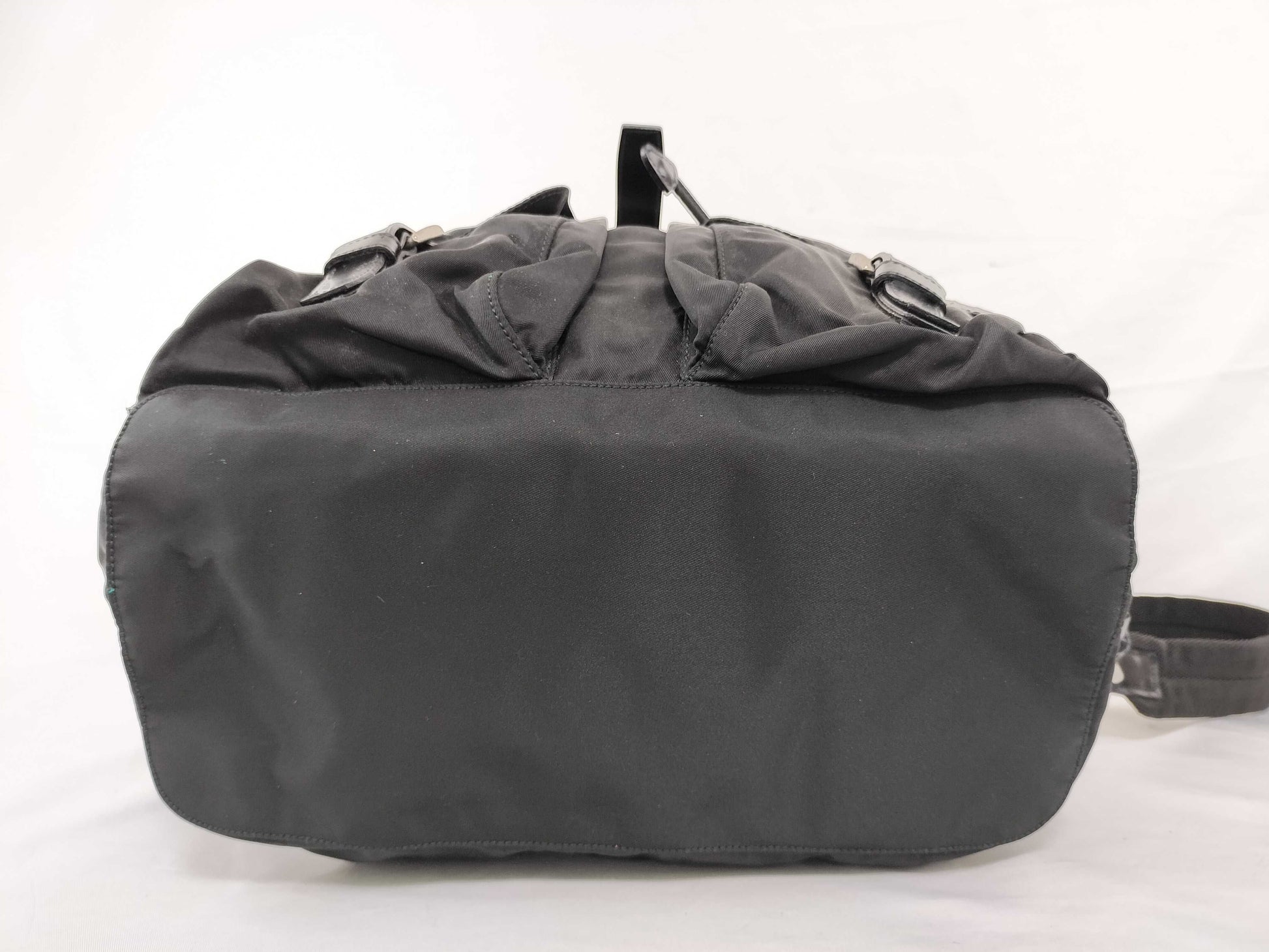 PRADA nylon triangle logo plate nylon backpack rucksack
