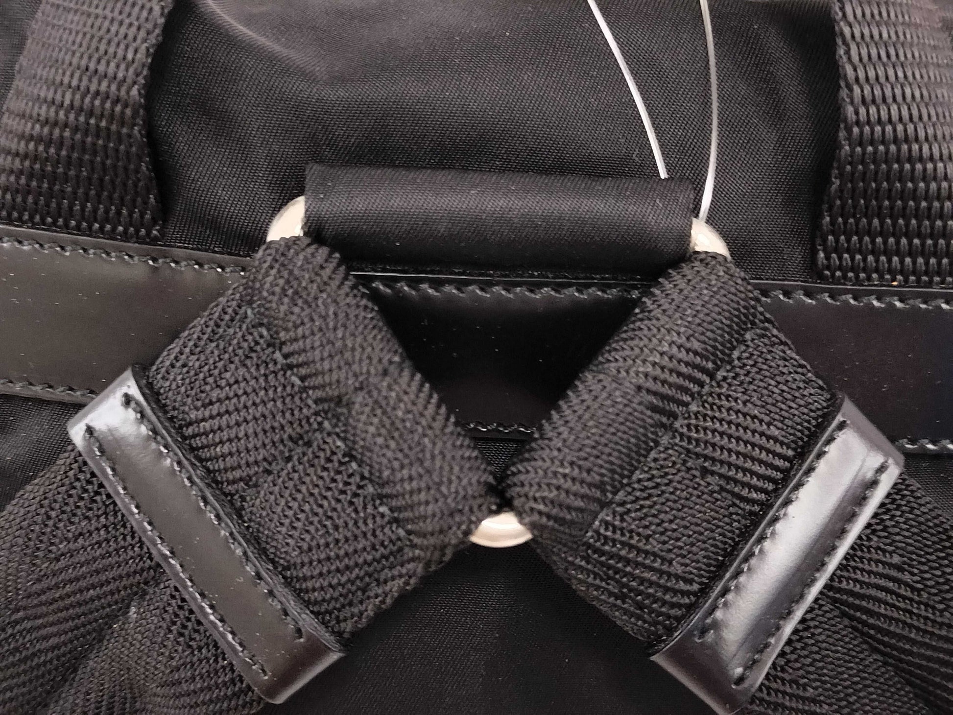 PRADA nylon triangle logo plate nylon backpack rucksack