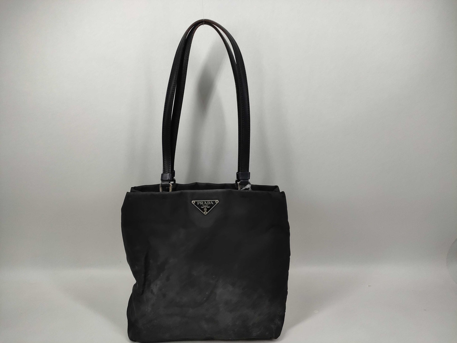 PRADA nylon hand tote bag