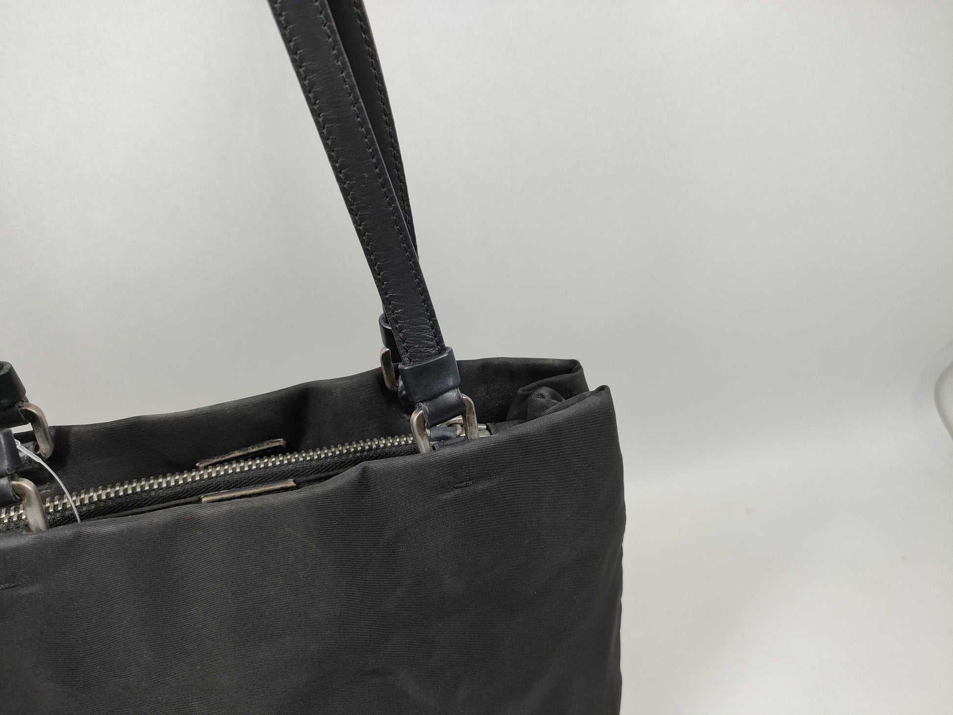 PRADA nylon hand tote bag