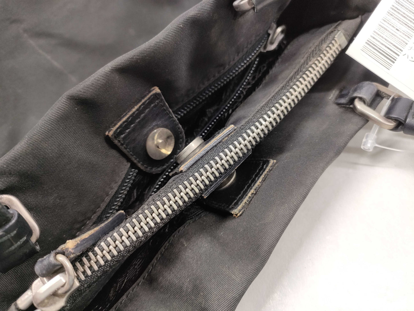 PRADA nylon hand tote bag