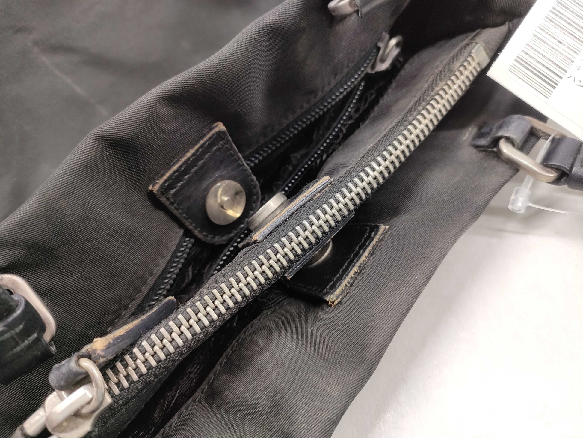 PRADA nylon hand tote bag
